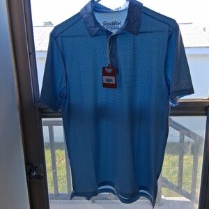 Breakfast Balls Preppy Polka Dots Golf Polo Mens S NWT